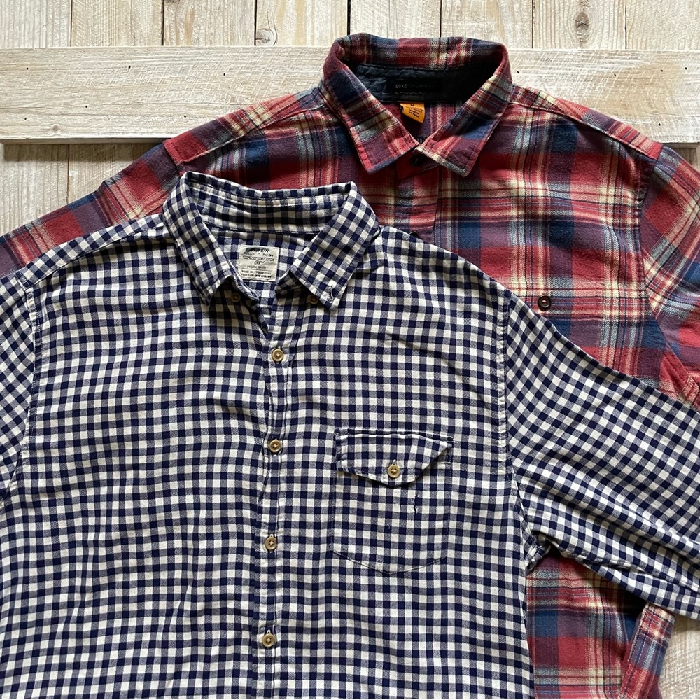 Vintage Pair of Flannel Button Ups